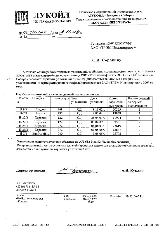 2008 Kogalimneftegaz